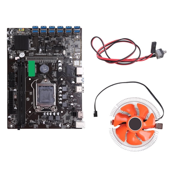 B250C-BTC Miner Motherboard LGA 1151 DDR4 Memory 12 xUSB to PCI-E Graphics Card Slot SATA3.0 For Eth Btc Miner