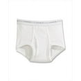 thumbnail image 1 of B252P6 Boy White Briefs Value 6-Pack - White, Medium, 1 of 1