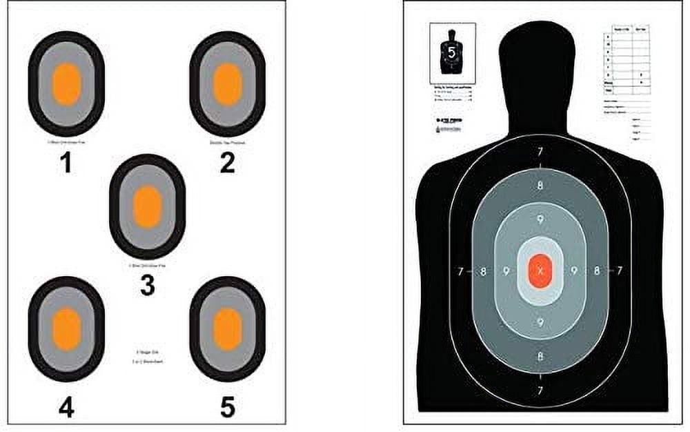 B27E Pros 530OC Paper Target 100 Pack (50 Of Each Target, 100 Total