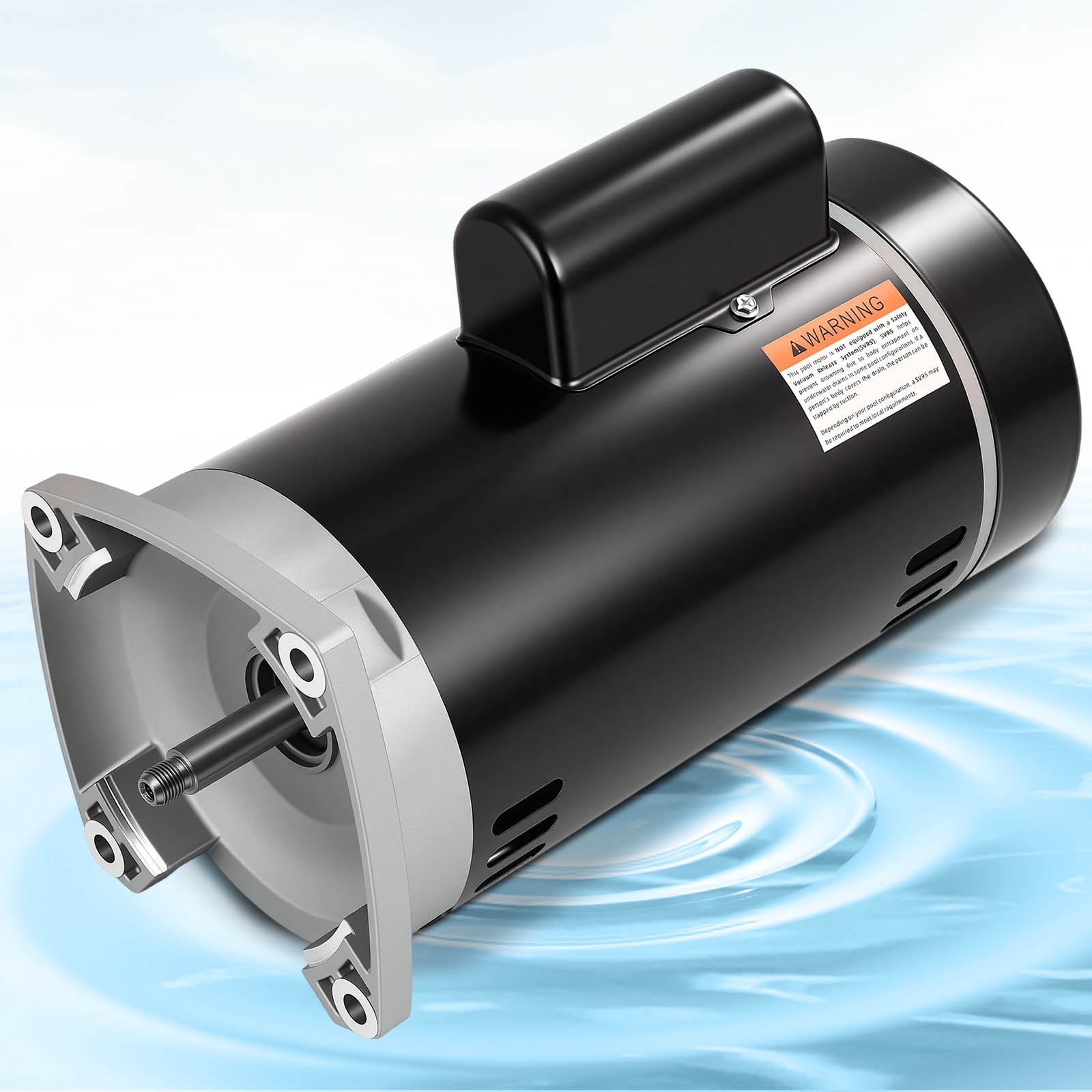 B2852 3/4 HP Pool Pump Motor, 56Y Frame Swimming Pool Pump Motor, 115/230V, 3450 RPM, 303 Stainless Steel Shaft, Replacement Motor for Outdoor/Indoor Swimming Pool
