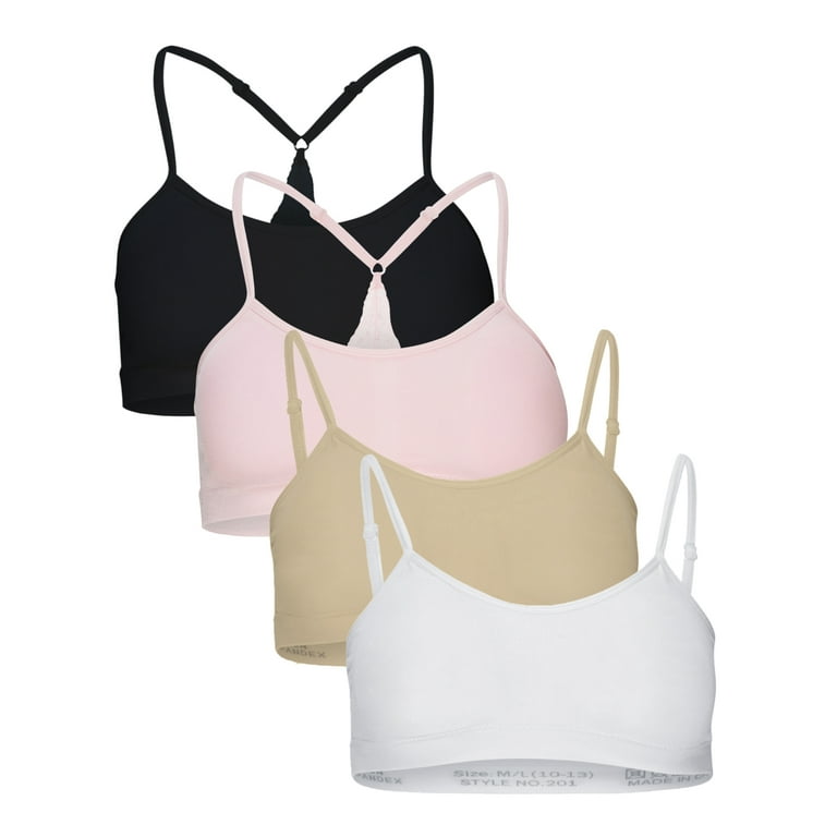  Teens Girls Padded Training Bras 8-10 Years Old Teenager Cotton  Bras Lightly Padded Sports Bras for Teens Seamless Crop Cami Bras Kids  Girls Bras : Clothing, Shoes & Jewelry