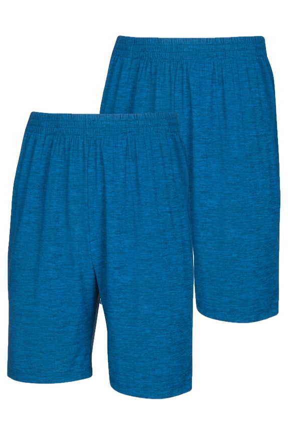 Men's Cool Lounge Shorts with Pockets Small to Big & Tall 2 Pack