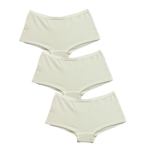 B2BODY Women's Panties Organic Cotton Boyshorts Small to Plus Sizes 3 Pack
