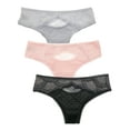 thumbnail image 1 of B2BODY Women's Panties Sexy Lace Front Keyhole Small to Plus Sizes Multi-Pack, 1 of 8