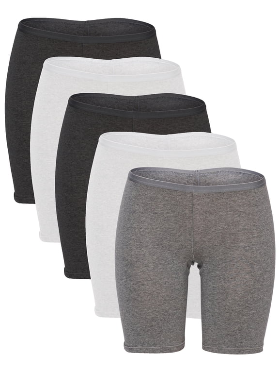 Women's Panties Stretch Cotton 6.5" Boxer Briefs Underwear Multi-Pack