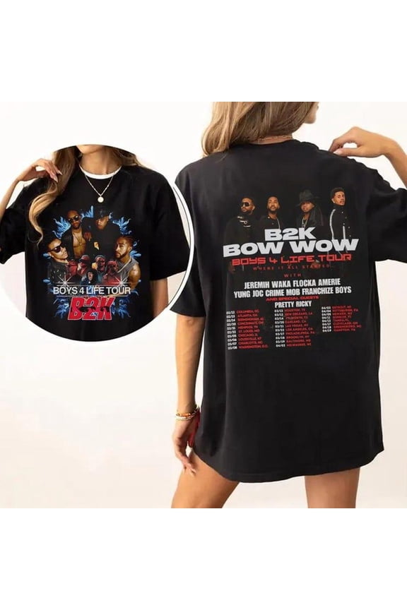 B2K 2026 Reunion Tour Shirt – Bow Wow Boys4Life Graphic Tee for R&B Lovers