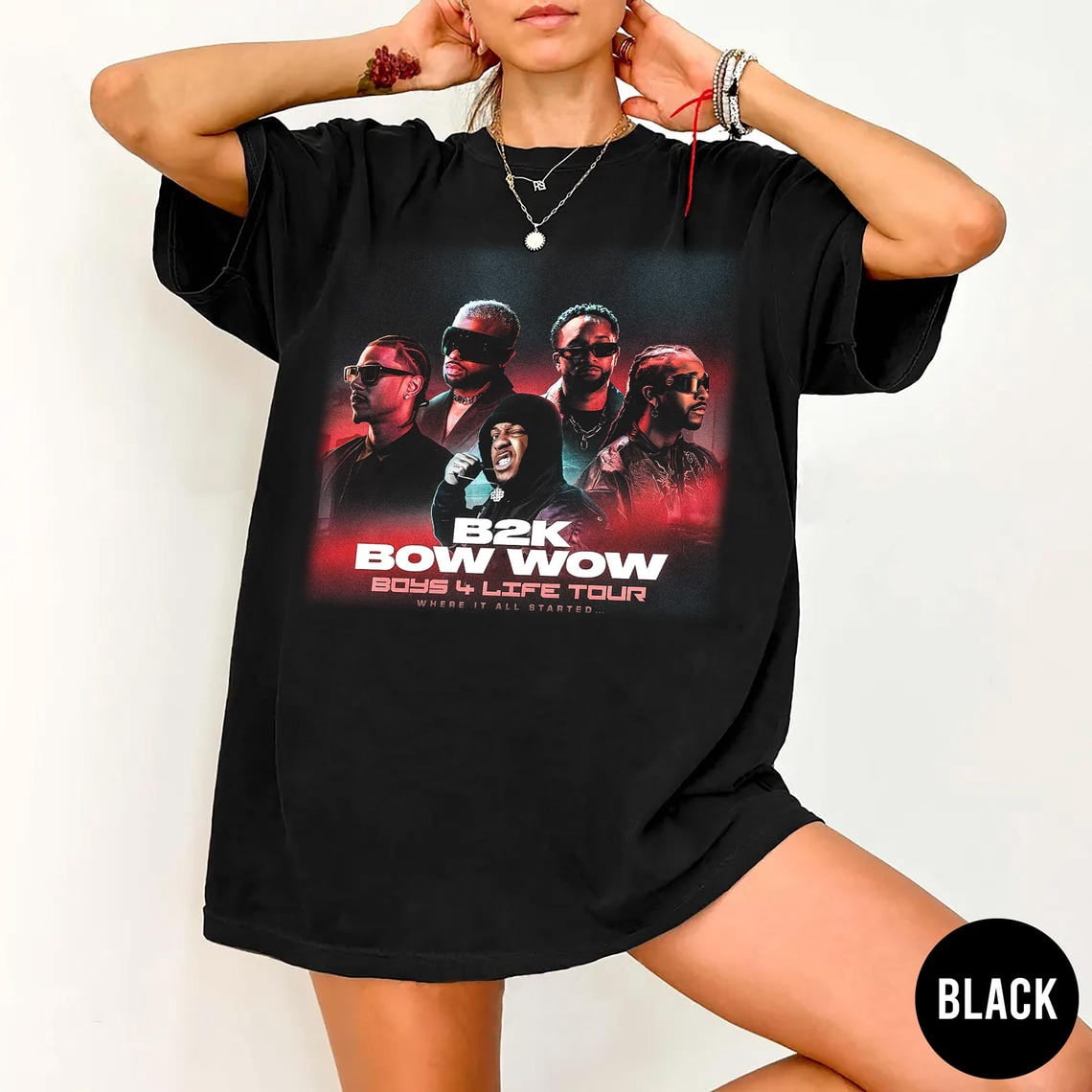 B2K Bow Wow Boys 4 Life Tour 2026 T-Shirt, Y2K R&B Concert Tee