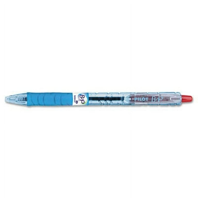 B2P Bottle-2-Pen Recycled Ballpoint Pen, Retractable, Medium 1 mm, Red Ink, Translucent Blue Barrel, Dozen B2P Bottle-2-Pen Recycled Ballpoint Pen, Retractable, Medium 1 mm, Red Ink, Translucent Blue Barrel, Dozen