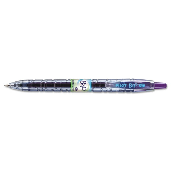 Pilot B2P Bottle-2-Pen Recycled Retractable Gel Ink Pen Purple Ink .7mm 31622