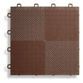 thumbnail image 1 of B2US5230 Deck and Patio Flooring Interlocking Tiles Perforated Pack, Brown, 30-Pack, 1 of 3