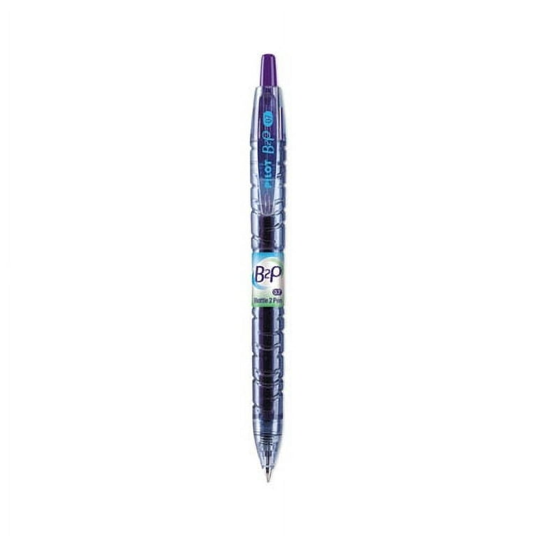 B2P Bottle-2-Pen Recycled Gel Pen, Retractable, Fine 0.7 mm, Purple Ink, Translucent Blue Barrel B2P Bottle-2-Pen Recycled Gel Pen, Retractable, Fine 0.7 mm, Purple Ink, Translucent Blue Barrel
