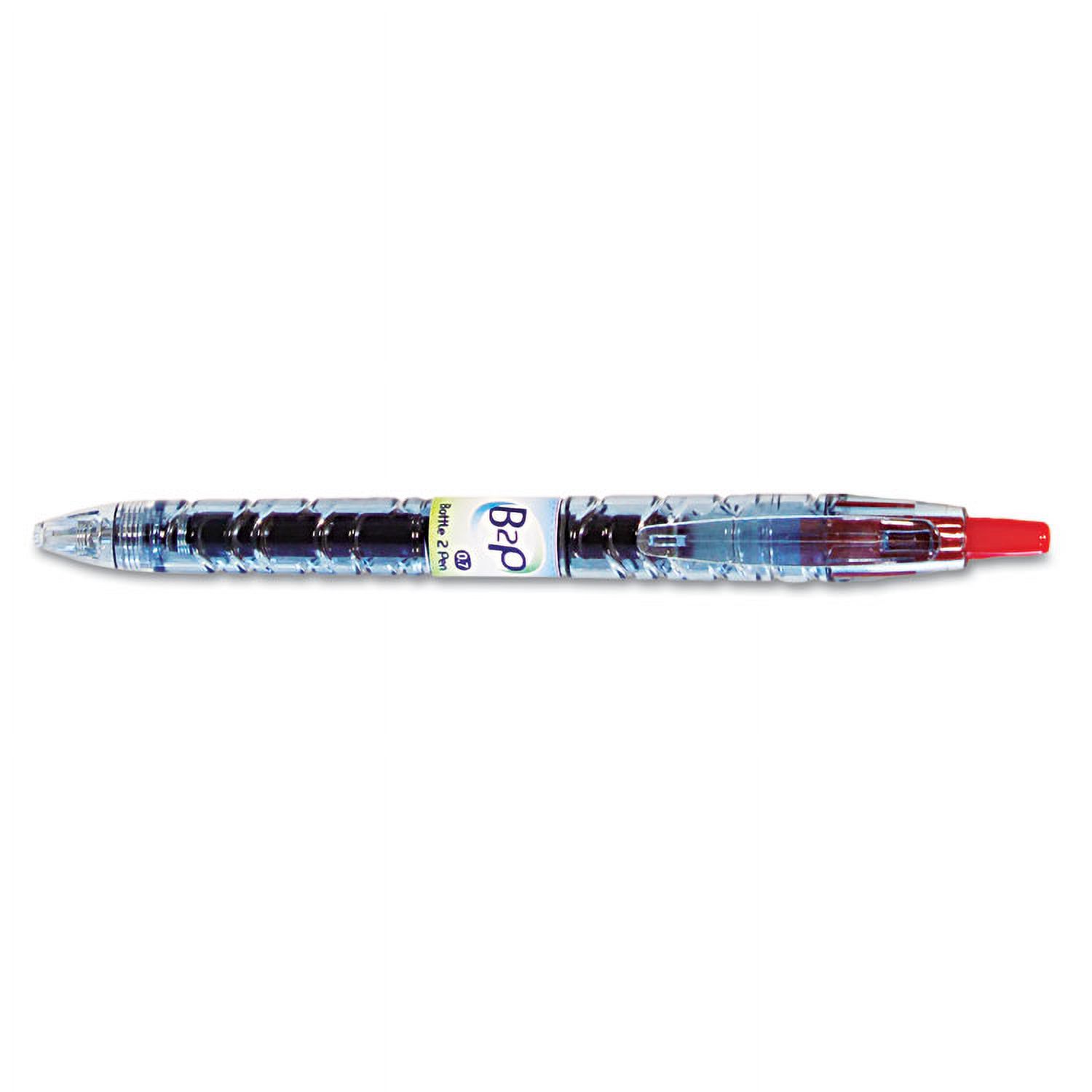 B2p Bottle-2-Pen Recycled Retractable Gel Ink Pen, Red Ink, .7mm