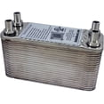 thumbnail image 1 of B3-12A 30 Plate Stainless Steel Heat Exchanger with 1/2" Hose Barb Ports Copper Brazed, 1 of 1