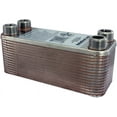 thumbnail image 1 of B3-12A 30 Plate Stainless Steel Heat Exchanger with 3/4" Female NPT Ports Copper Brazed, 1 of 2