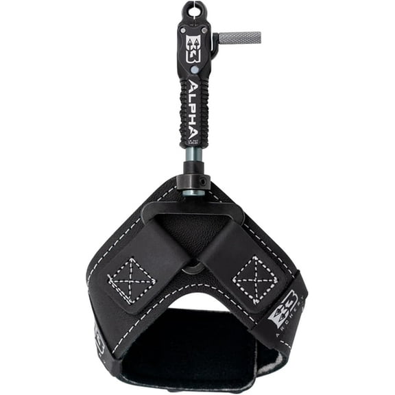 B3 Archery Alpha Double-Caliper Wrist Strap Archery Compound Bow Arrow Release Aid Trigger w/Adjustable Trigger Travel, Roller-Sear Double Stainless Steel Jaws, for Bowstring & String Loop Use