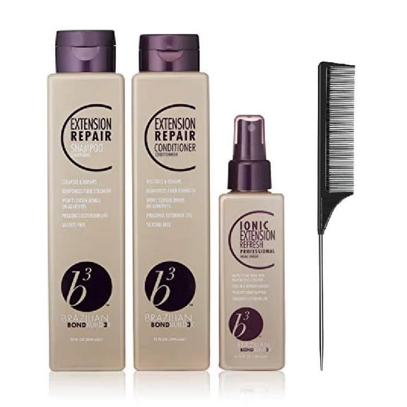 B3 Brazilian Bondbuilder Extension Trio Set (with Free Tail Combs)