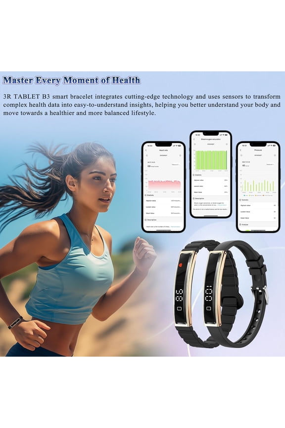 B3 Smart Wristband - Black