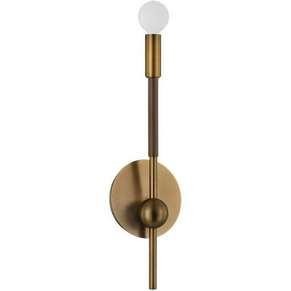 B3018-PBR/BRZ-Troy Lighting-Obie - 1 Light Wall Sconce In Modern Style-18.25 Inches Tall and 5 Inches Wide