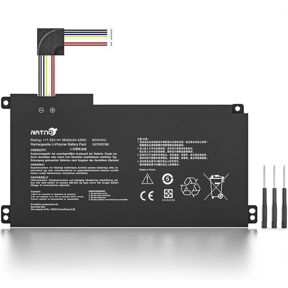 B31N1912 C31N1912 Laptop Battery Replacement for ASUS VivoBook 14 15 E410 E510 L410 L510 E410M E410MA L410MA E410KA E510M E510MA E510KA 11.55V 42Wh