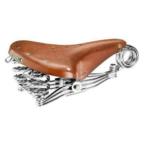 B33 Unisex Saddle - Honey - Chrome Steel