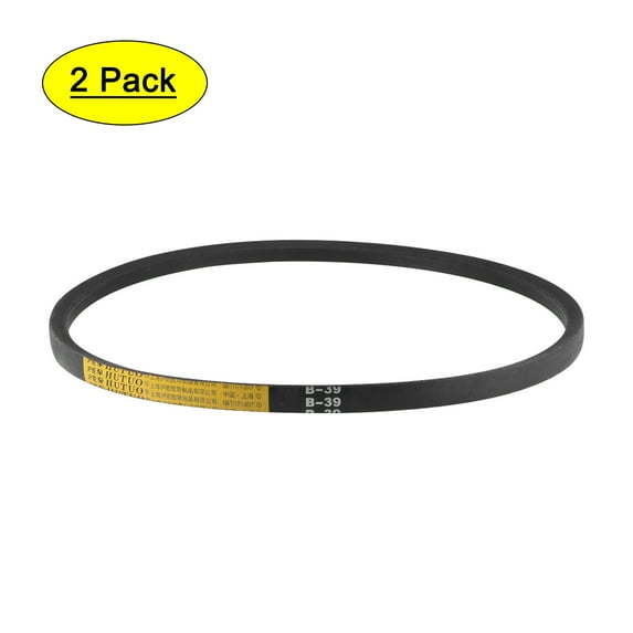 B39 V-Belts 39" Pitch Length, B-Section Rubber Drive Belts 2pcs