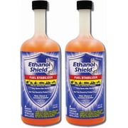 Ethanol Shield Fuel Stabilizer, 24 oz. 2 PACK Keeps Fuel Fresh, Gasoline Treatment Fuel Additive That Protects Fuel System, Gas Stabilizer for Fuel Storage, Antioxidant and Anticorrosive