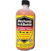 Mechanic in A Bottle for Gas & Diesel Fuel Systems 24 oz bottle. Fuel System Cleaner & Stabilizer for Peak Engine Performance