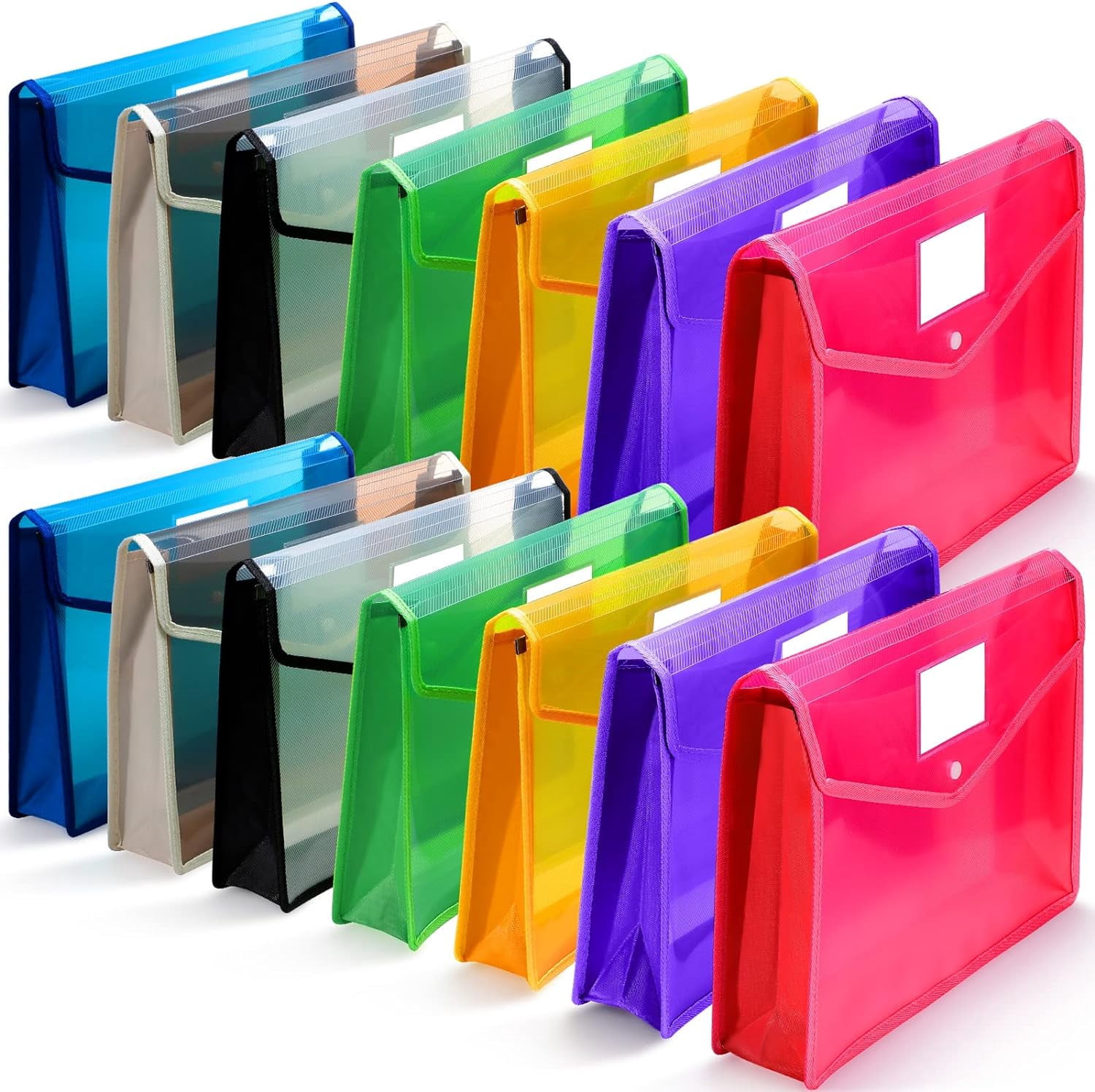 B4 Plastic Expanding File Folders Wallet for School Classroom Envelope ...