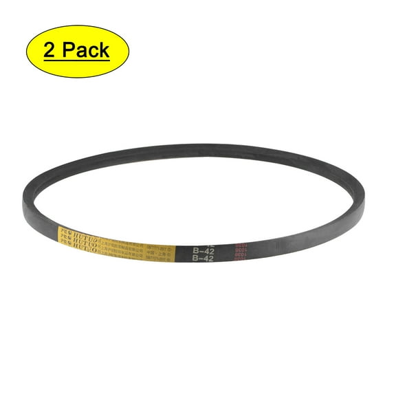 B42 V-Belts 42" Pitch Length, B-Section Rubber Drive Belts 2pcs
