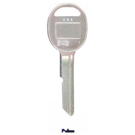 B49-S1098B 1 x 0.1 in. Ilco Key Blank B-Keyway For General Motors Doors & Trunk, Pack Of 10