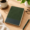Note Pages College Ruled B5 1pack-Dark Green PU Leather Lined College Ruled Journal Notebook 160 ...