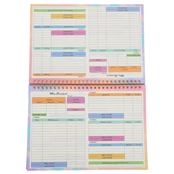 B5 Expense Record Book Weekly Planner Sheets for Home Use Budgeting Binder and Spending Tracker