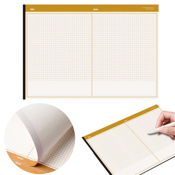 B5 Landscape Top Bound Notepad, 20 Sheets (40 Pages) Tear-Off Writing Pad, Horizontal Legal Pad