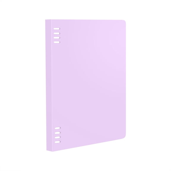 B5 Loose Leaf Folder Cover,Sliding Notebook Cover,Removable Loose Leaf Frosted Notebook Cover,Loose Leaf Binder Cover Organizer,for Home Office Supplies,8.27x10.83 inch(Purple)