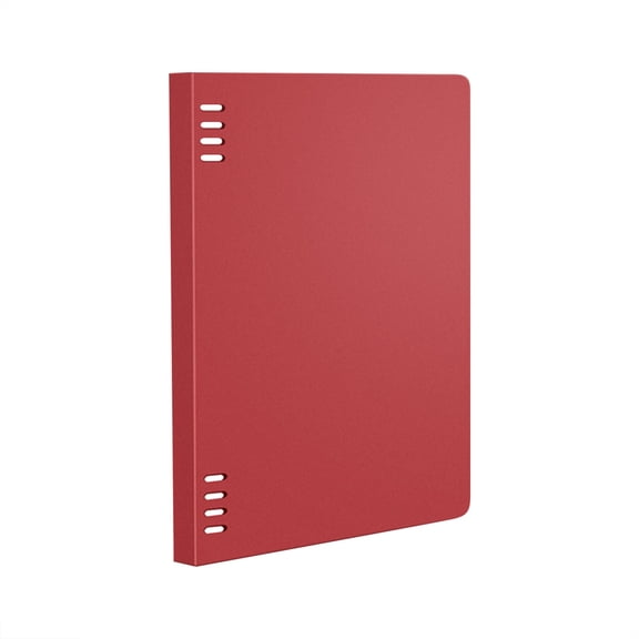 B5 Loose Leaf Folder Cover,Sliding Notebook Cover,Removable Loose Leaf Frosted Notebook Cover,Loose Leaf Binder Cover Organizer,for Home Office Supplies,8.27x10.83 inch(Red)