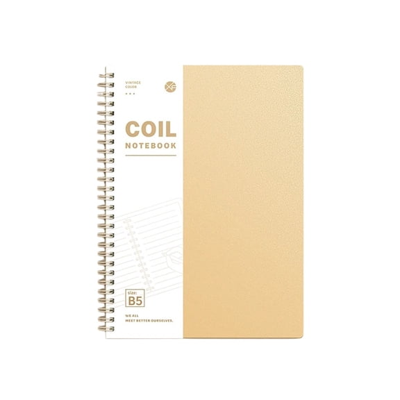 B5 Notebook with 9mm Grids 120 Pages Thick Paper Durable Plastic Cover Student School Note Taking Journal 1 Pack