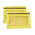thumbnail image 1 of B5 Office Storage File Bag, Cloth Eyelet Binder with Zipper and Transparent Compartment, Includes 2pcs Pen Cases for Stationery, 1 of 9