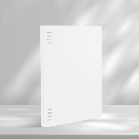 B5 Removable Loose Leaf Frosted Notebook Cover, Campus Smart Ring Binder, B5 Transparent Binder Notebook Slim Binder Folder for Work, Study and Journal Supplies