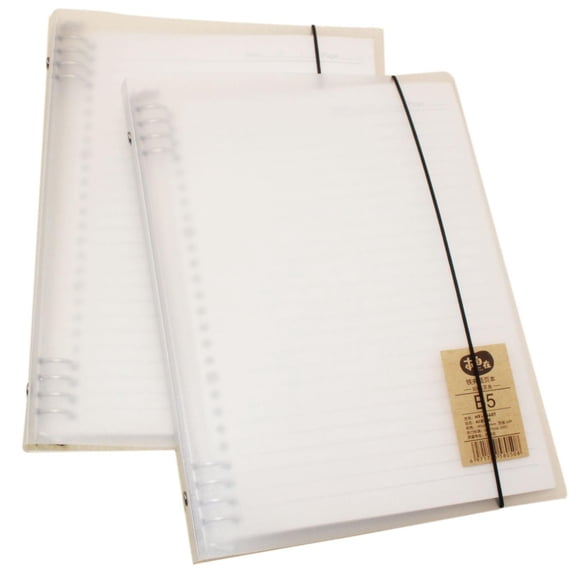 B5 Spiral Bound Journal, Frosted Cover Notebook, Spiral Note Recording Book, Transparent Writing Notebook, Portable Memo Organizer, Thick Plastic Journals for Office, and Personal Use