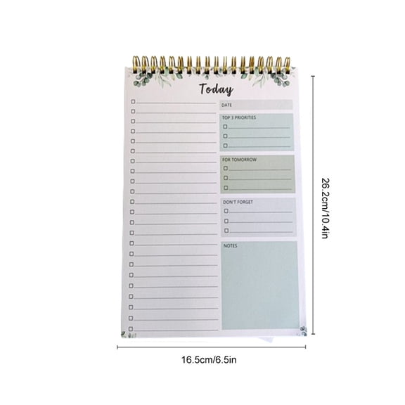 B5 Spiral Bound Undated Weekly Planner Notebook 10.4x6.5in Flip Top Coil Schedule Organizer Portable Task Plan Notepad for Classroom Office Daily Planning,B