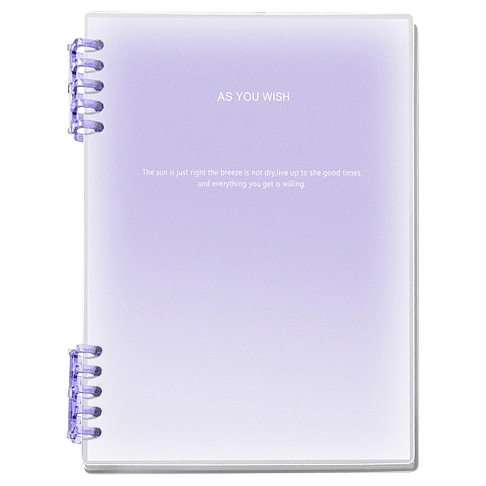 B5 Spiral Notebook Journal, Removable Loose Leaf Binder Paper Subject ...
