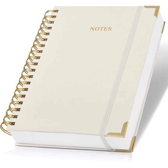 B5 Thick Spiral Notebook Journal Women Linen Hardcover Aesthetic