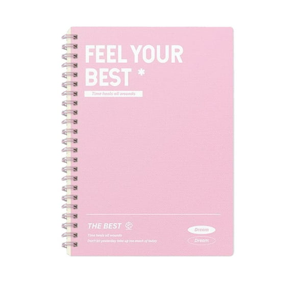 B5 Thickened Coil Notebook, Quality Writing Paper, Unruled Spiral Notebook, Portable Student Notebook, Colorful Plastic Cover for Note-taking, Sketching, Journaling