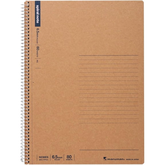 B5 spiral note BASIClined 80 sheets