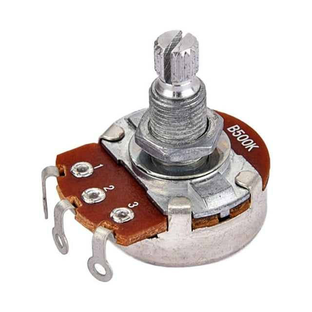 B500k Potentiometer Long Knurled Split Shaft Electric Bass Guitar Volume and Tone Pots Audio