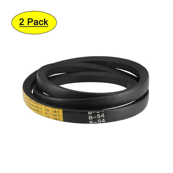 B54 V-Belts 54" Pitch Length, B-Section Rubber Drive Belts 2pcs
