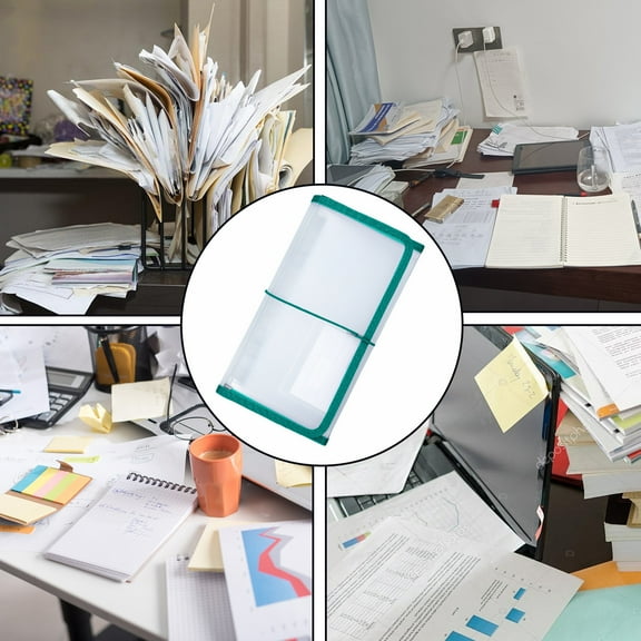 B6 Bill Accordion Folder, 13 Compartments for Receipts or Invoices, Transparent Waterproof Plastic, Portable for Office or School Use