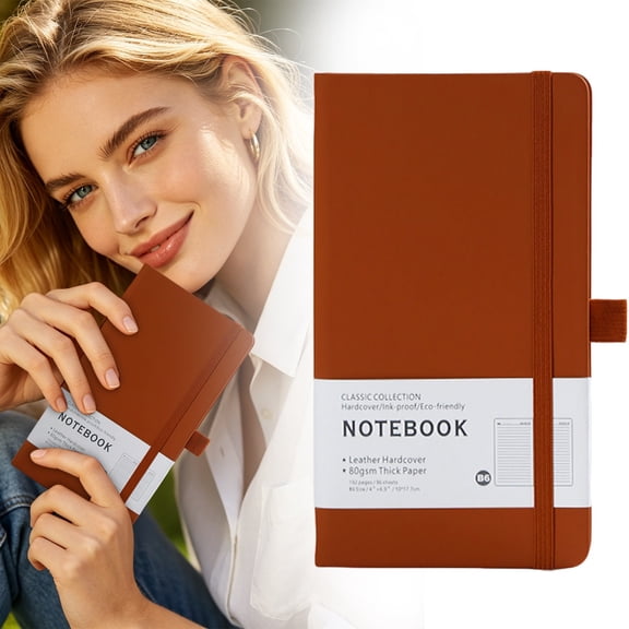 B6 Hardcover Notebook Burgundy Ruled Journal 1 Pack Lined Pages for Writing Planning and Note Taking