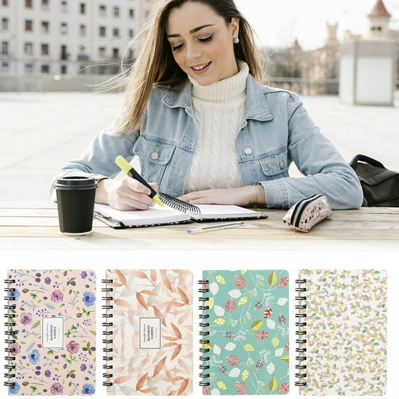 B6 Hardcover Ring Binder Notebook - Customizable Loose-Leaf Planner Agenda, Spiral Coil Journal for Scheduling, Durable Office Notepad Organizer