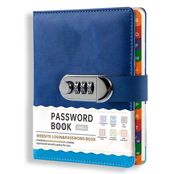 B6 Password Lock Notebook Diary Memo Book With URL And Phone Book For Secure Memo Writing And Contact Management